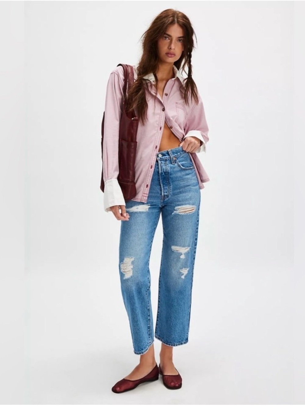 NWT Free People X Levis Straight Ankle Jeans 👖